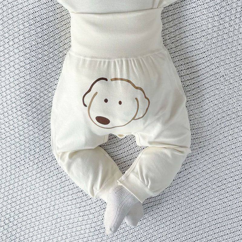 婴儿裤子按扣裆纯棉无骨高腰护肚裤春大PP裤宝宝打底裤可外穿,淘宝优惠券,粉丝福利购,淘宝优惠卷