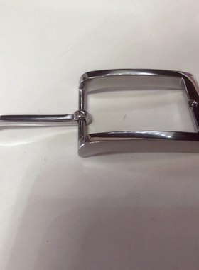 一体切割316不锈钢皮带扣整体镜面抛光手工质感针扣男式口字扣头