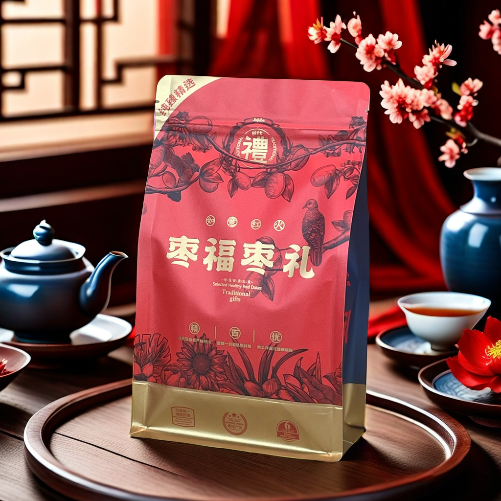 精美大枣灰枣通用包装袋空袋大枣250g-500g灰枣若羌大枣自封袋,淘宝优惠券,粉丝福利购,淘宝优惠卷