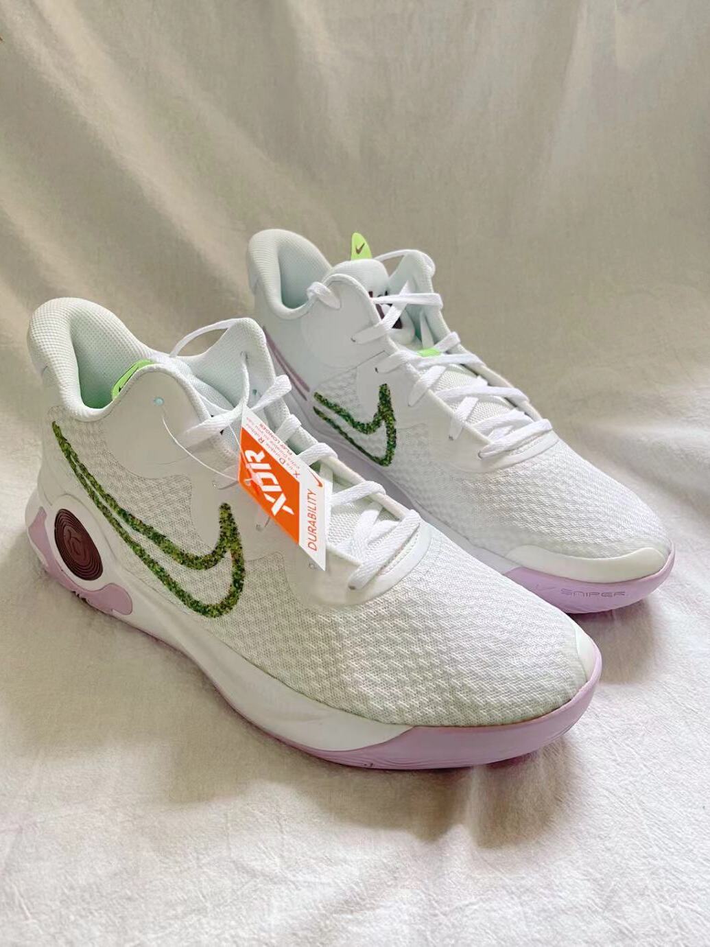 耐克 Nike KD Trey 5 IX 杜兰特 实战篮球鞋 男白灰 CW3402-011 - 图3