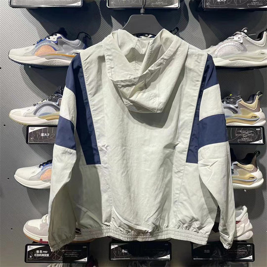 李宁外套男款女款春秋季运动风衣肖战同款国潮双层连帽情侣套装