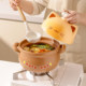 Kawashimaya's cute casserole pot can withstand high temperature and dry cooking without cracking
