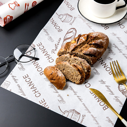 川岛屋三明治包装纸可微波加热食品级烘焙吐司面包早餐饭团汉堡纸-图3