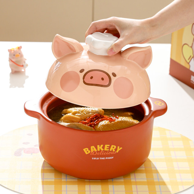 Kawashimaya&LuLu pig casserole for home use dry cooking without cracking
