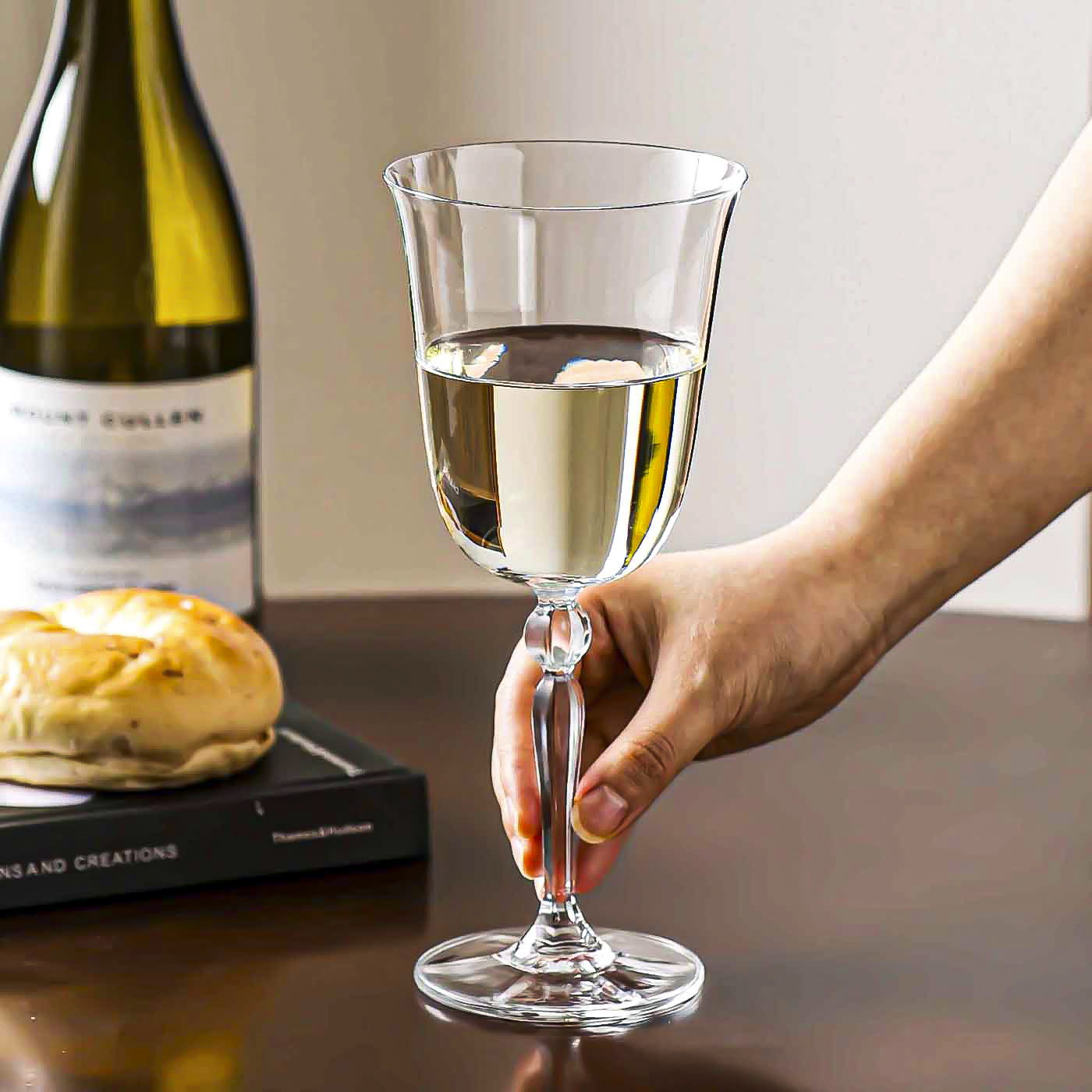 川岛屋法式高脚杯高颜值红酒杯轻奢高级感家用复古香槟杯葡萄酒杯 - 图2