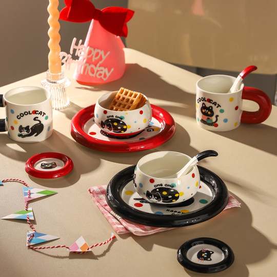 Kawashimaya cute tableware set girls birthday gift