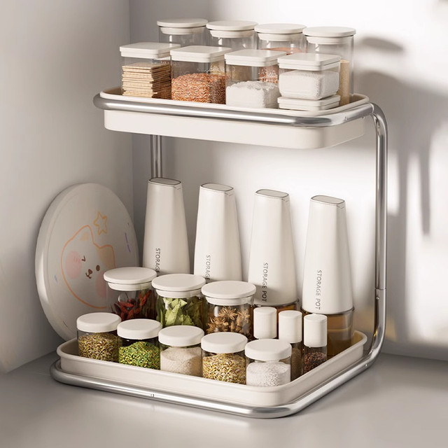 Kawashimaya Seasoning Shelf Kitchen Household Salt Can