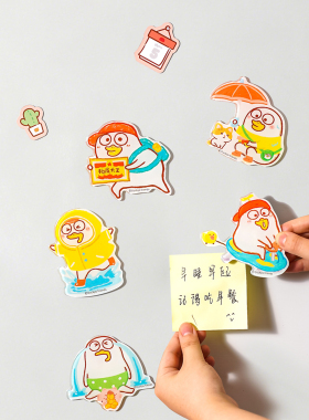 川岛屋&小刘鸭联名 冰箱贴磁吸2026新款创意亚克力装饰可爱小物件