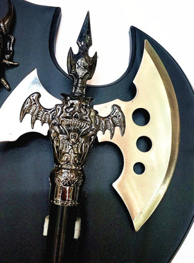 中世纪盾牌欧式风未开刃金属斧子