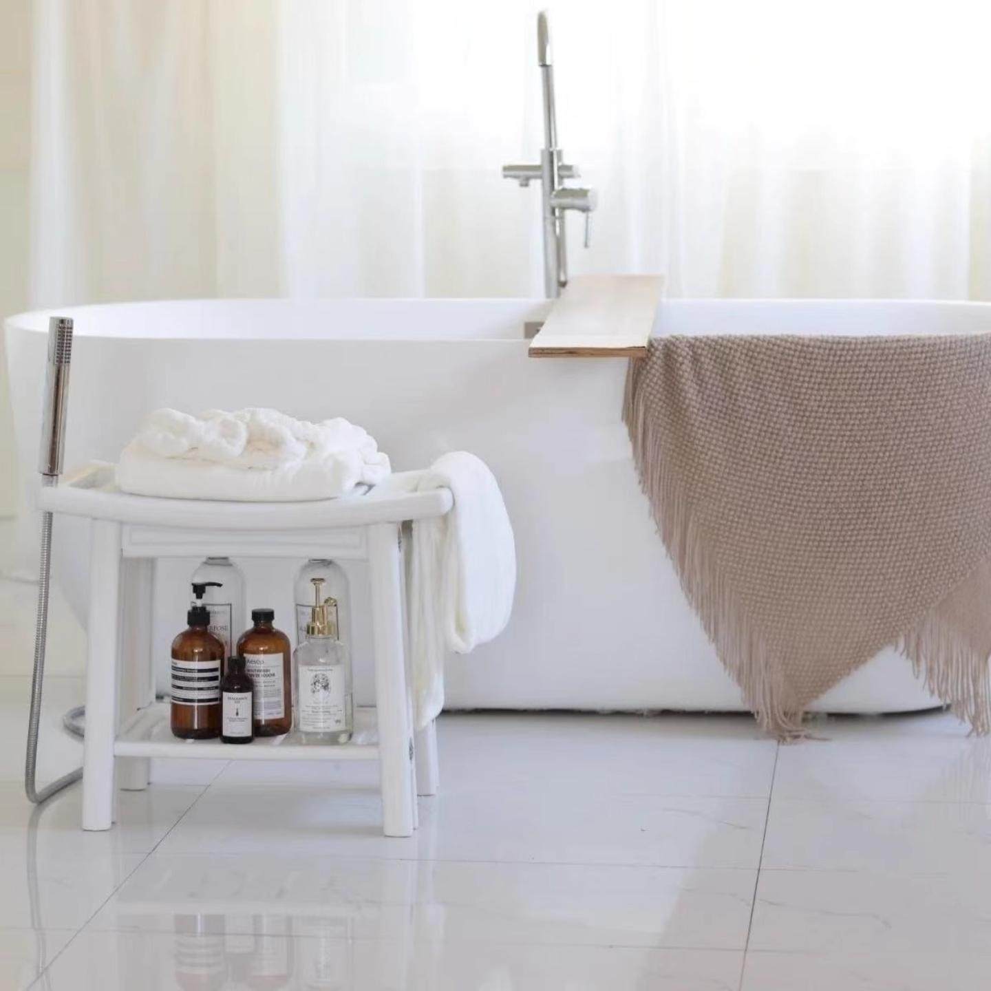 洗澡浴室凳老人儿童孕妇用淋浴坐凳收纳家用双层板凳防滑塑料矮凳,淘宝优惠券,粉丝福利购,淘宝优惠卷