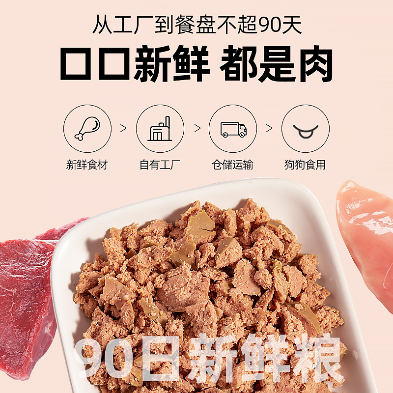 多特思老年犬狗粮狗狗主食罐头狗肠鲜肉湿粮主食罐狗罐头试吃200g - 图0