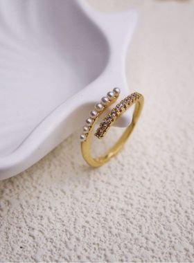 HTZS跨境高级清仓撤柜捡漏18K金轻奢交叉 outlets金属结构女配饰