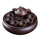Zisha Kung Fu Tea Set Home Living Room Office Small Set Simple Tea Maker Ceramic Tea Plate Teapot Tea Cup