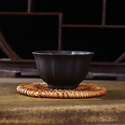 茶杯宜兴紫砂杯功夫茶具小茶杯套装陶瓷主人杯品茗杯单杯男建盏茶 - 图0