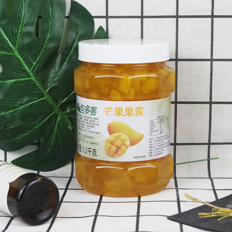 句多客芒果百香果果酱奶茶店冰沙图片_1