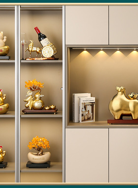 马上有钱招财摆件家居客厅书房办公室桌面装饰品生肖马年商务礼品