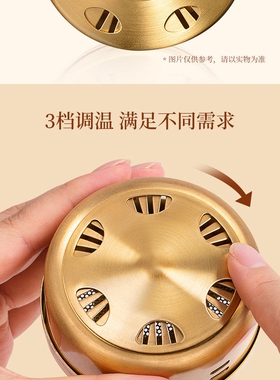 全铜随身艾灸盒可全身艾灸滤烟布料亲肤防烫艾灸随身灸加厚铜炙盒