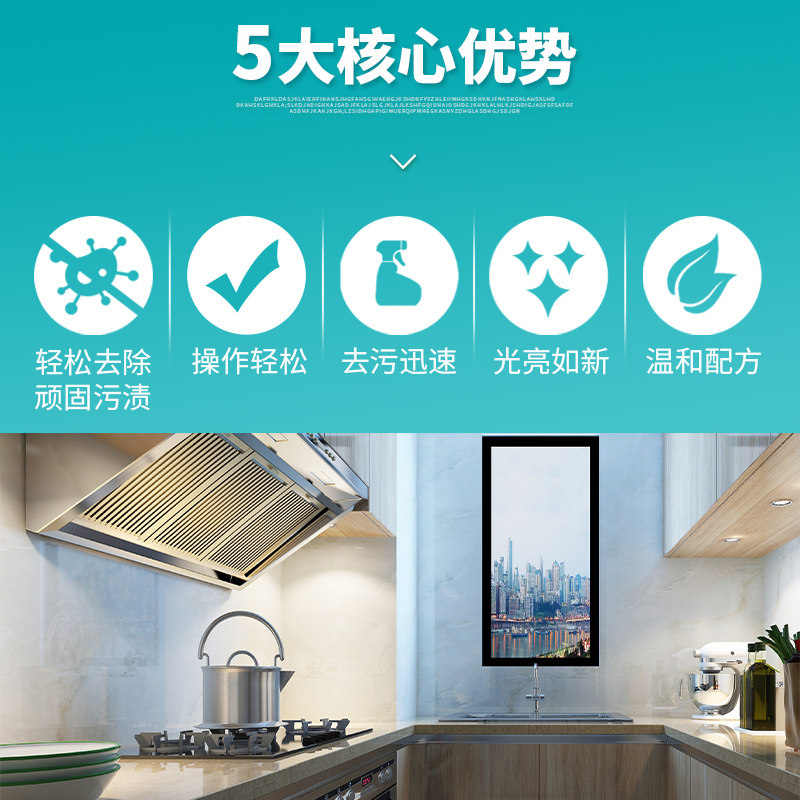 厨房燃气灶煤气灶台重油污清洁剂 盾王家居多用途清洁剂