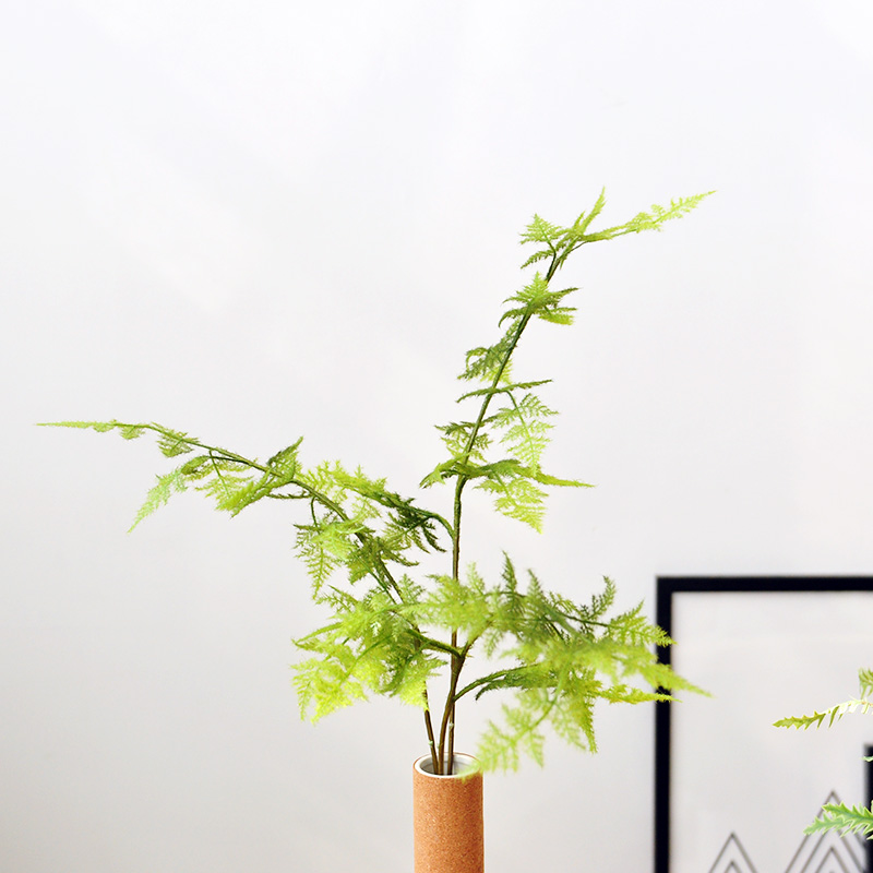 新中式仿真文竹绿植物橱窗办公室家居客厅禅意境盆景花材装饰F474 - 图0