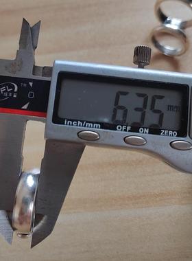 足银戒指999银素圈男士