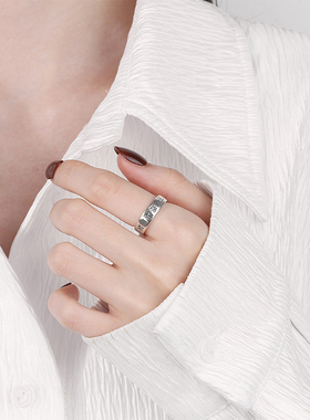 复古道系道风纯银戒指