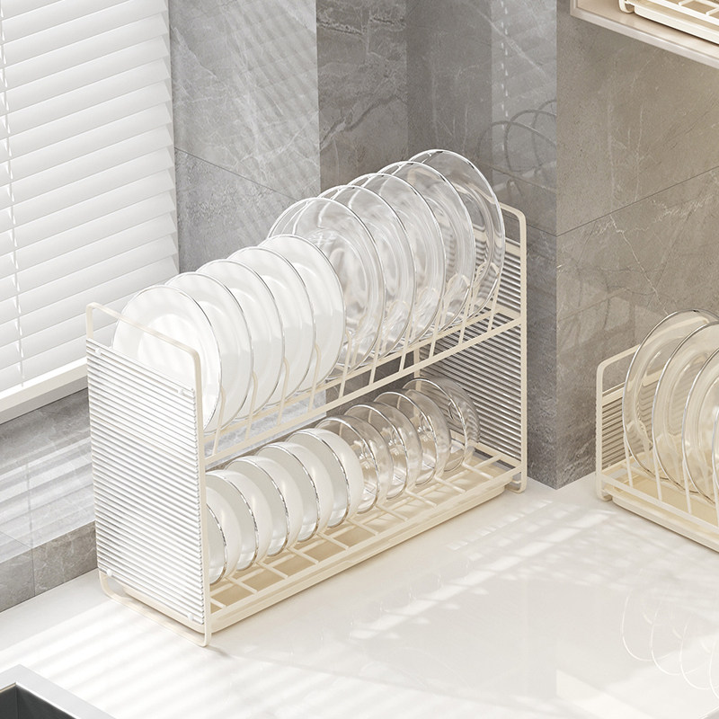 onlycook厨房碗盘收纳架沥水双层家用台面放碗碟子盘子餐具置物架,淘宝优惠券,粉丝福利购,淘宝优惠卷