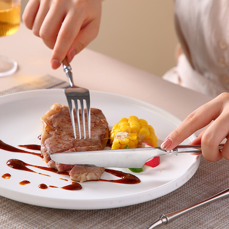 onlycook 轻奢牛排刀叉套装小蛮腰304不锈钢西餐餐具家用勺子叉子,淘宝优惠券,粉丝福利购,淘宝优惠卷
