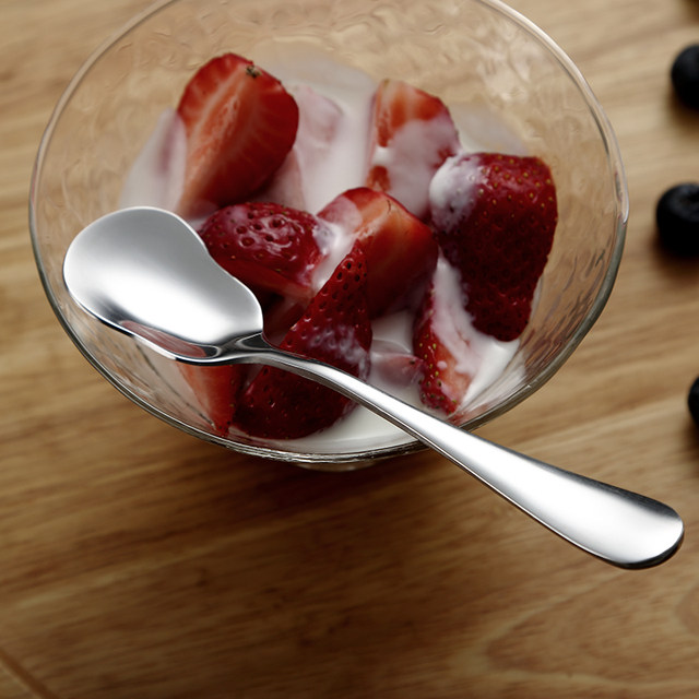 Support stainless steel children's mixing dessert spoon