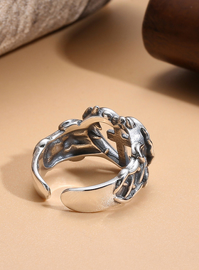 s925戒指原创合计朋克