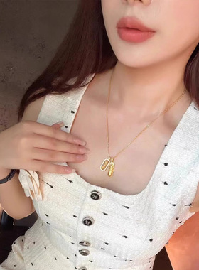 新中式貔貅金刚杵项链女轻奢