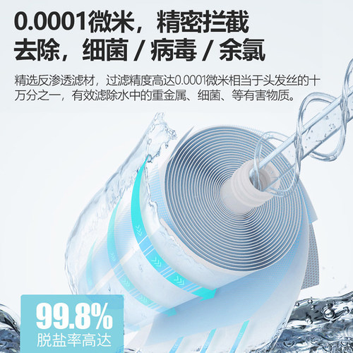 深圳安吉尔饮水设备公司福安居五级家用RO净水器直饮反渗透纯水机 - 图2