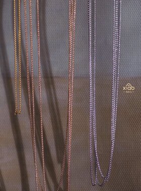 XIAO A NAIL人气基础搭配定制金色真金电镀金属美甲链条diy指甲贴