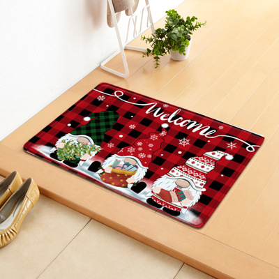 Christmas Dwarf Pattern Children's Bedside Fluffy Floor Carp-图2