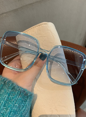 2021 Rice Nail Square Sunglasses Round Face Ladies Anti-ultr