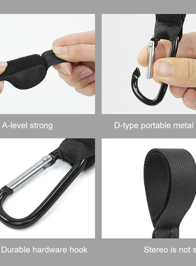5/2pcs Baby Stroller Hook Clip Aluminum Alloy Carabiner Cart