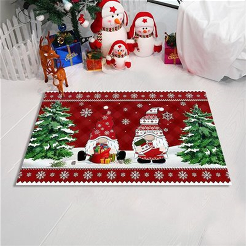 Christmas Dwarf Pattern Children's Bedside Fluffy Floor Carp-图3