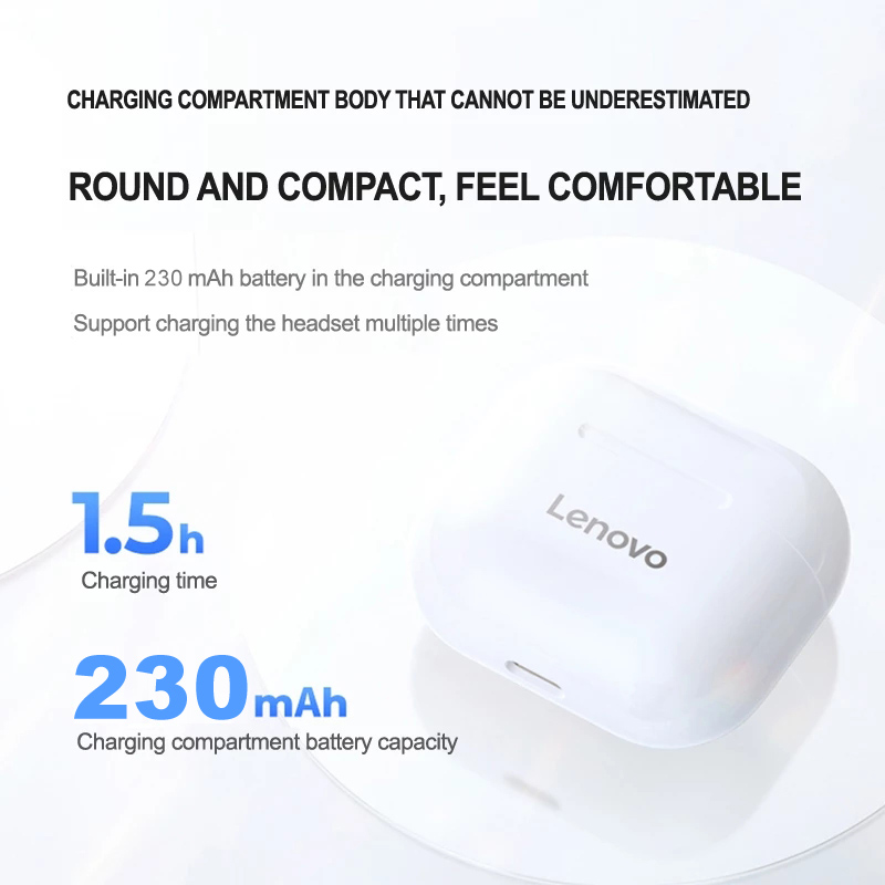 NEW Original Lenovo LP40 TWS Wireless Earphone Bluetooth 5.0 - 图1