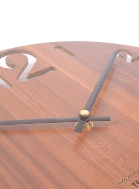 Wooden 3D Wall Clock Modern Design Nordic Brief Living Room