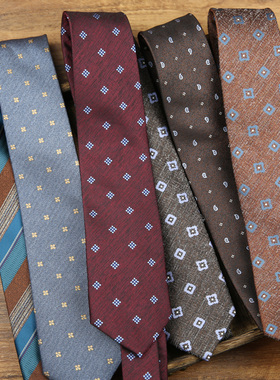 提花涤纶丝时尚男士领带
