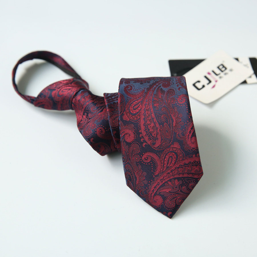 男士女韩版窄6CM花色领带拉链易拉得新郎结婚懒人领带潮黑色红色,淘宝优惠券,粉丝福利购,淘宝优惠卷