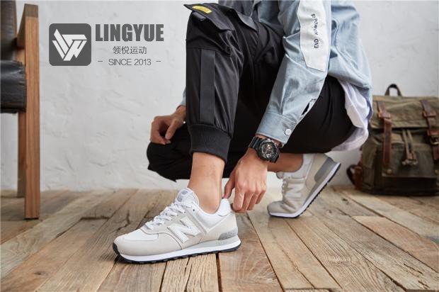 NEW BALANCE男女经典574运动休闲复古跑步鞋ML574EGG/EGK/EGW/EGB - 图0