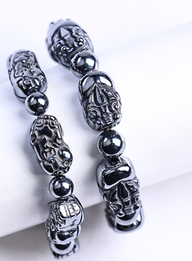 晶尧男女太赫兹貔貅手串瞬间融冰