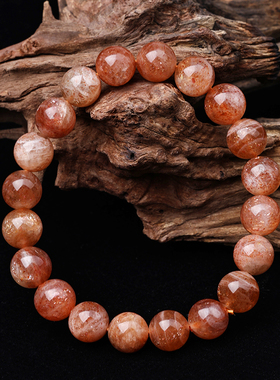 天然金砂太阳石手链光芒万丈