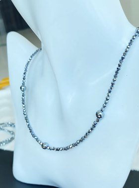 真品太赫兹刻面项链多晶硅球面