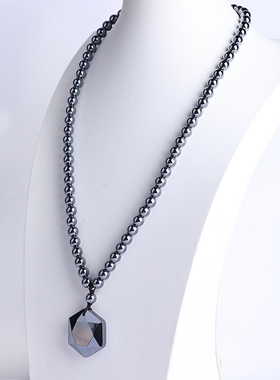 高纯硅太赫兹能量石六芒星吊坠