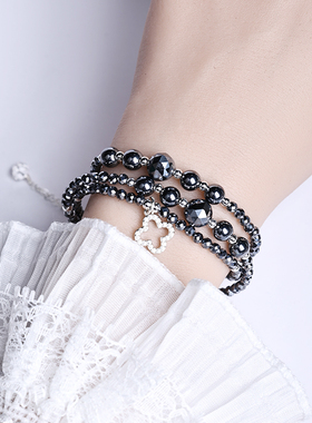 天然太赫兹手串猫咪星星手链套装