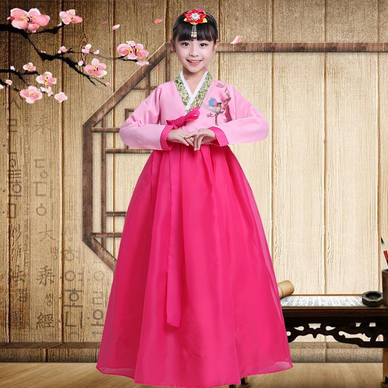 儿童韩服男女童装朝鲜族舞蹈服少数民族演出表演服大长今摄影写真-图0