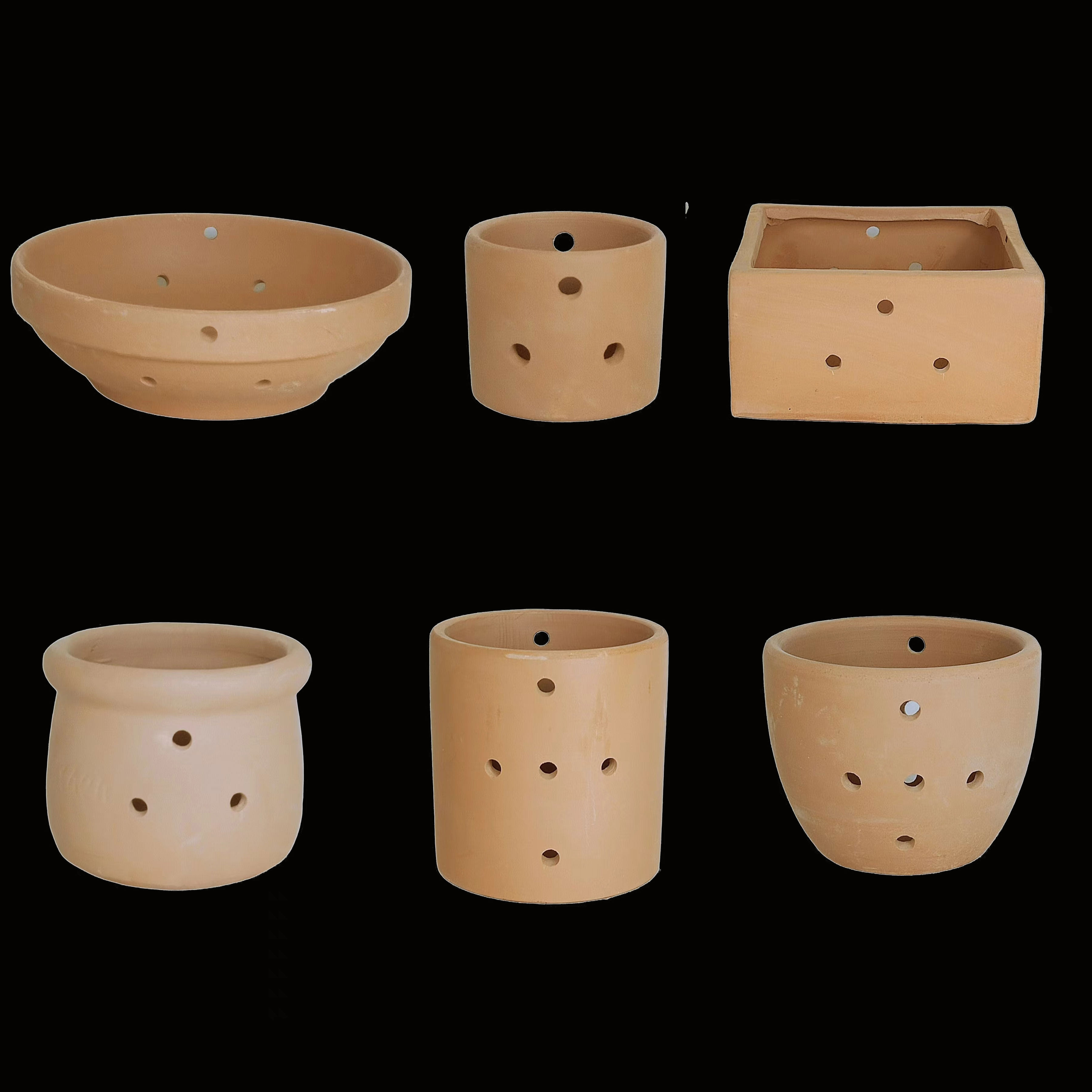 新款红陶挂盆多孔花盆蝴蝶兰花专用透气盆鱼缸造景海葵奶嘴躲避窝,淘宝优惠券,粉丝福利购,淘宝优惠卷