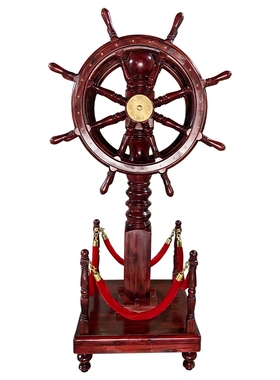 实木船舵落地办公室乔迁开业礼品