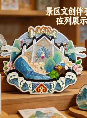 台湾嘉义木质磁吸冰箱贴纪念品